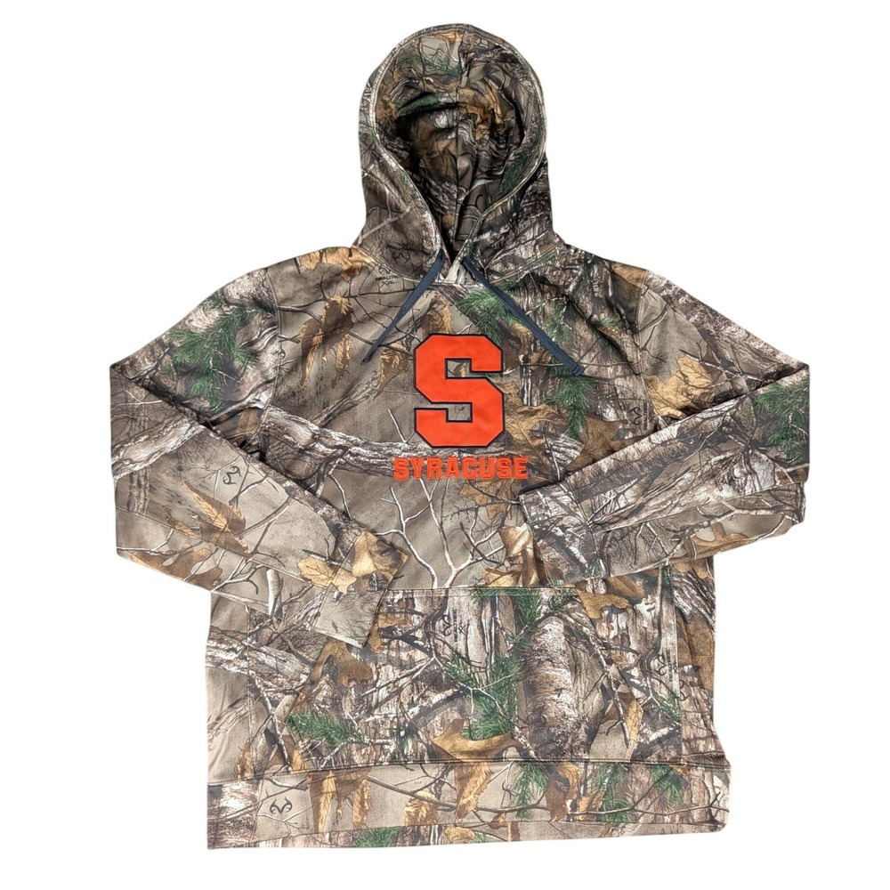 Colosseum Syracuse Orange Realtree Xtra Camo Hoodie Mens L Embroidered S Logo
